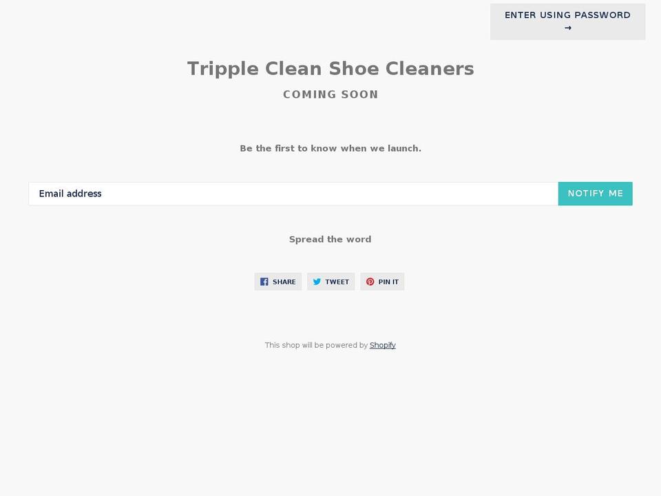 trippleclean.com — Shopify storefront screenshot