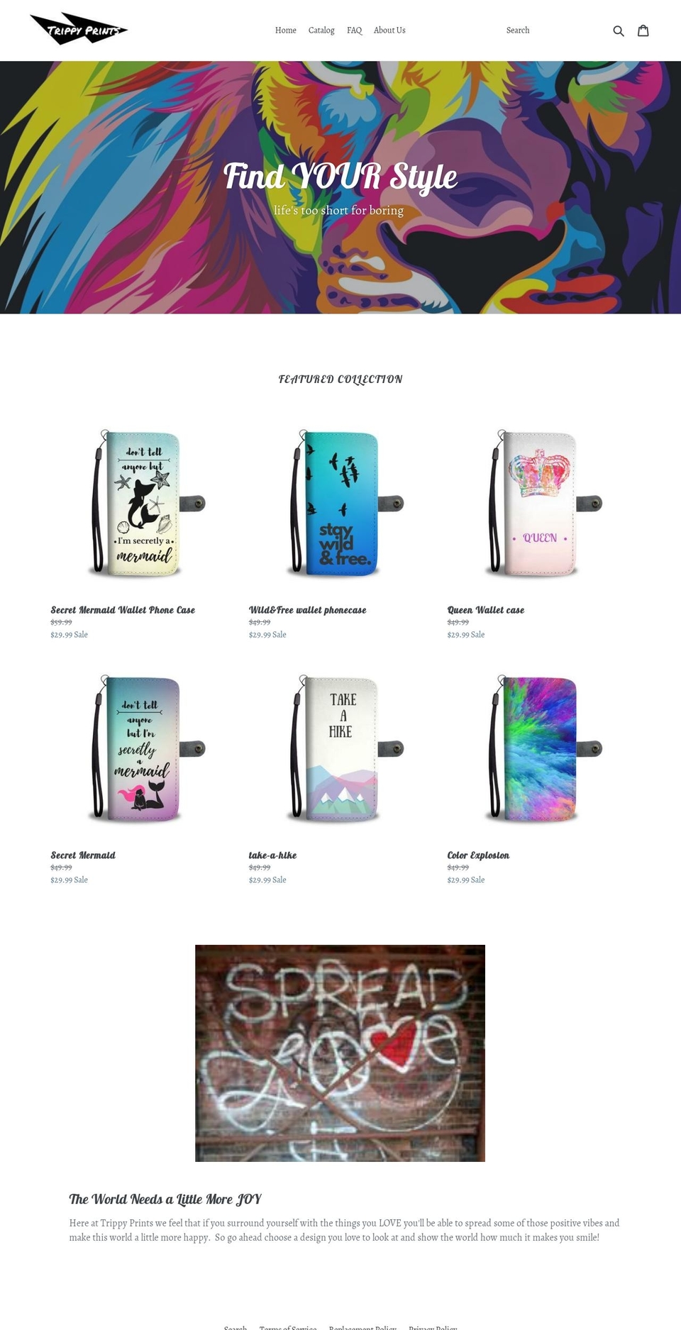 trippyprints.com shopify website screenshot