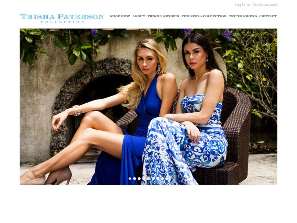 trishapatersoncollection.com shopify website screenshot