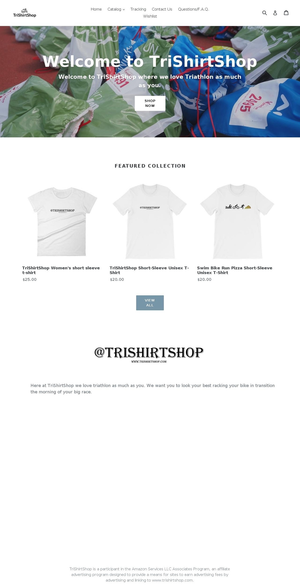 trishirtshop.com — Shopify storefront screenshot