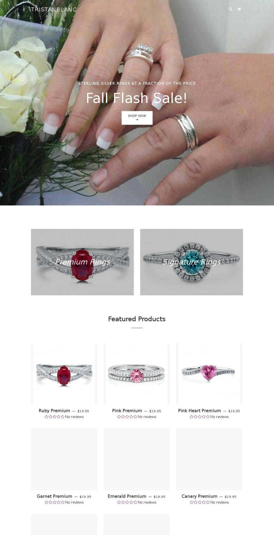 tristanblanc.com — Shopify storefront screenshot
