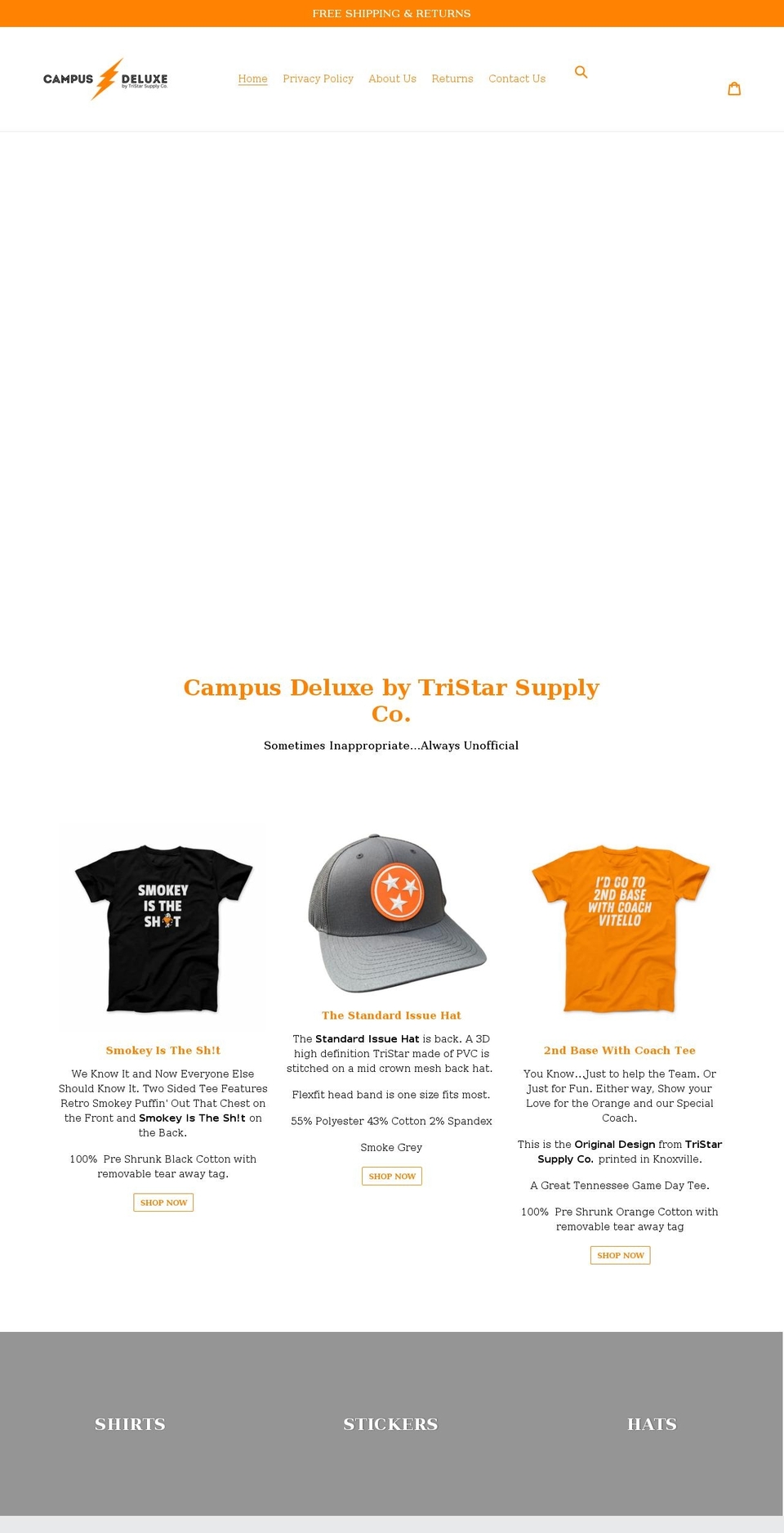 tristarsupplyco.com shopify website screenshot