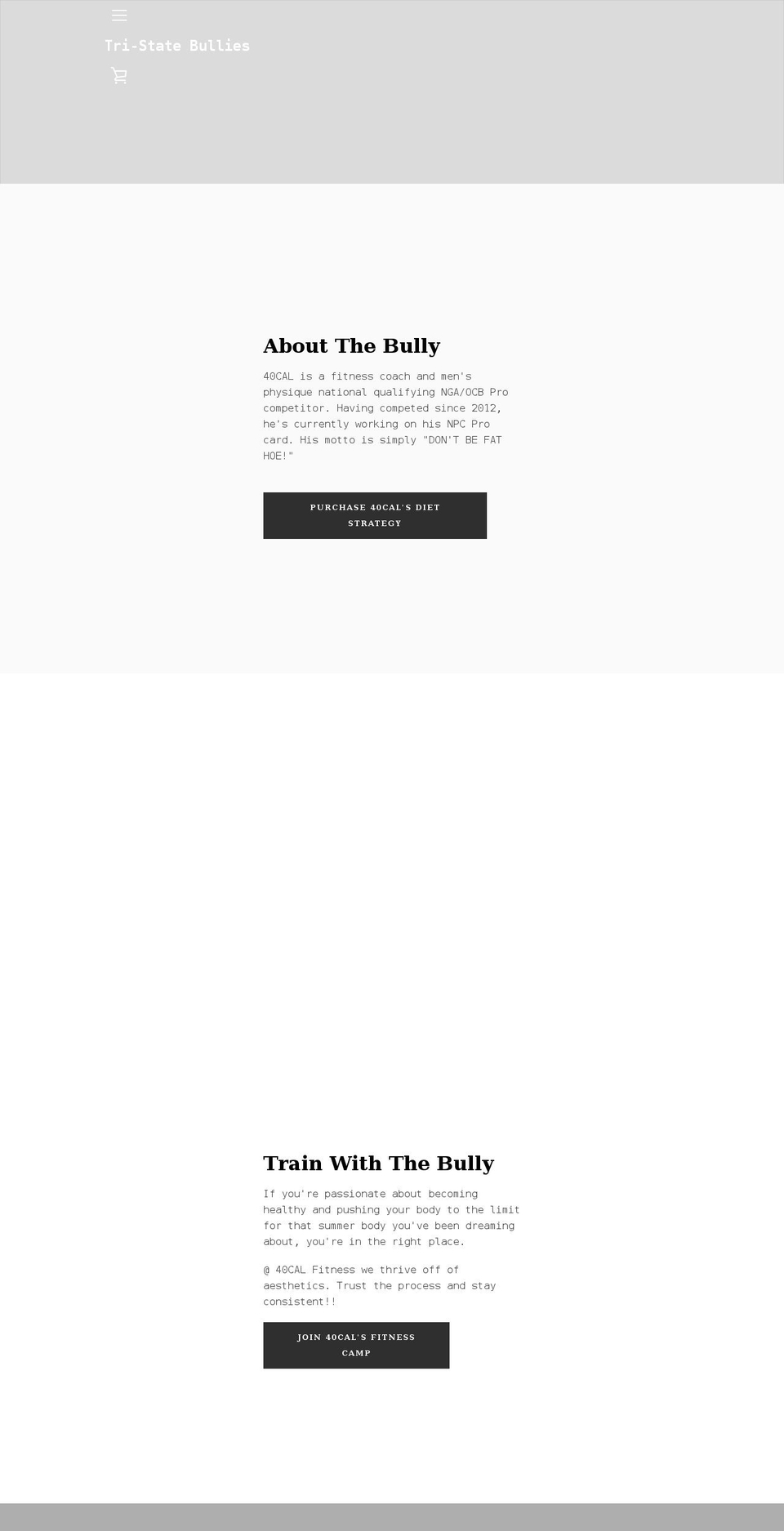 tristatebullies.com shopify website screenshot