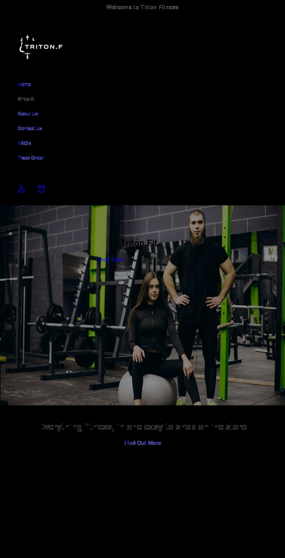 triton-fitness.com shopify website screenshot