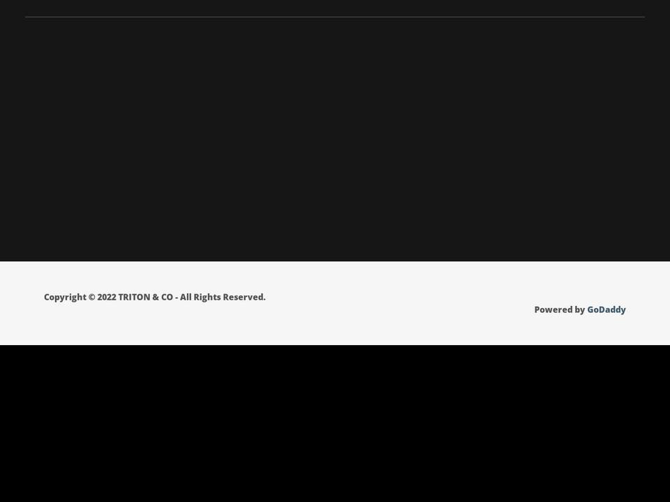 tritonandco.com — Shopify storefront screenshot