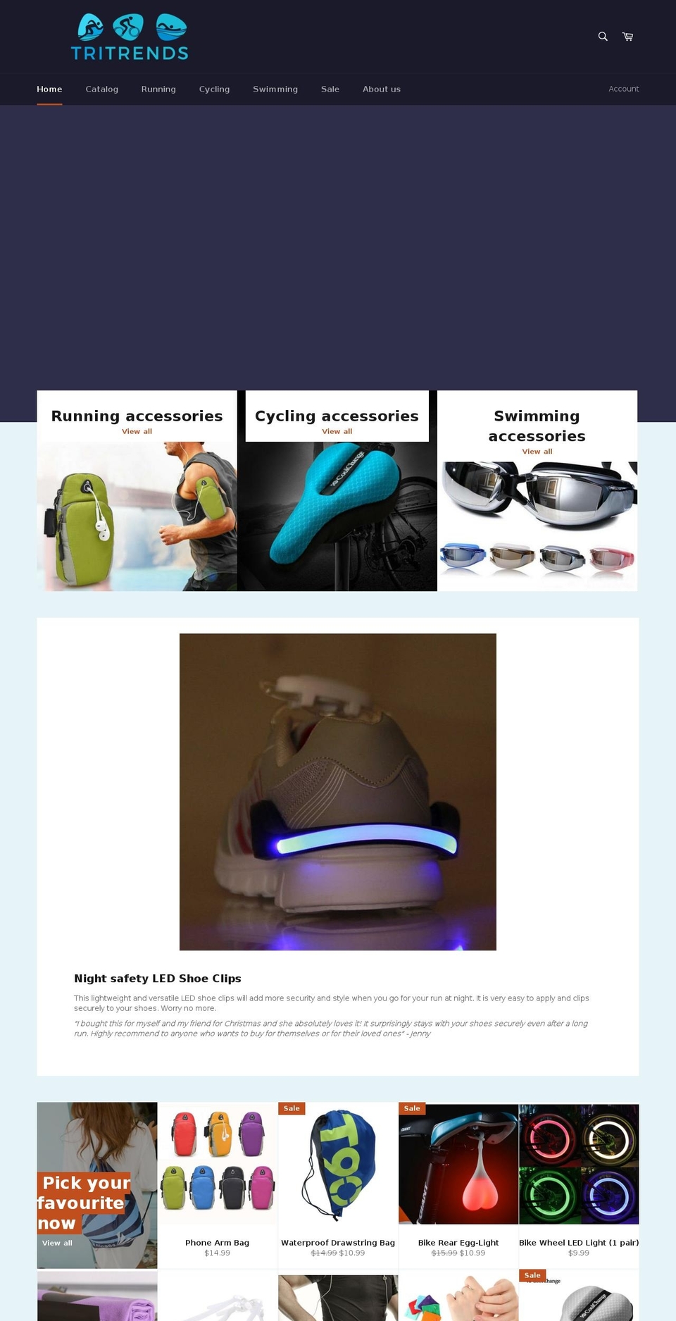 tritrends.com shopify website screenshot