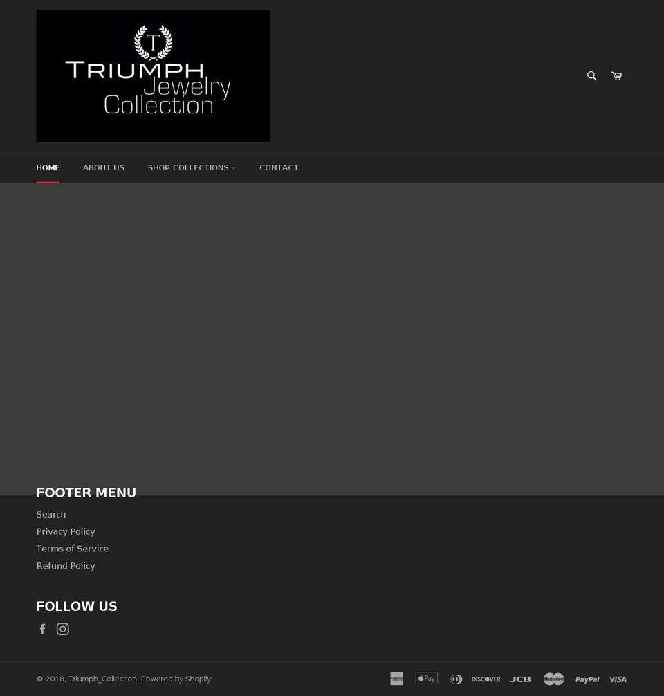 triumphjewelry.com shopify website screenshot