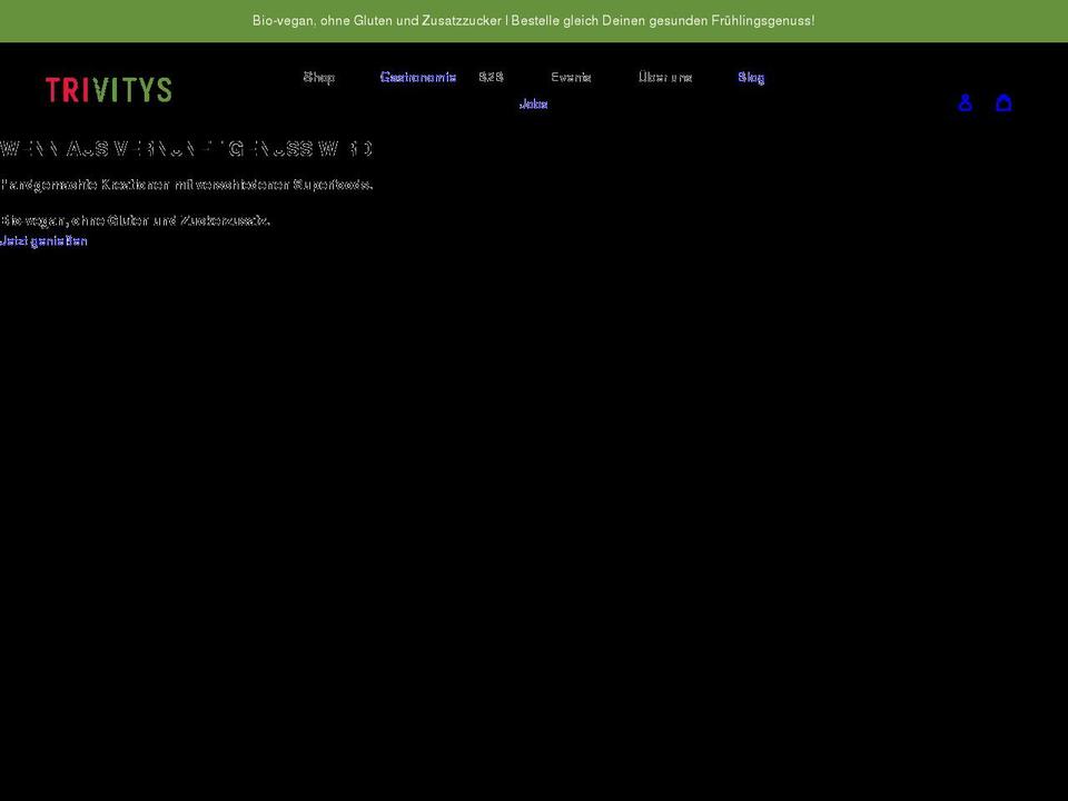 trivitys.com shopify website screenshot