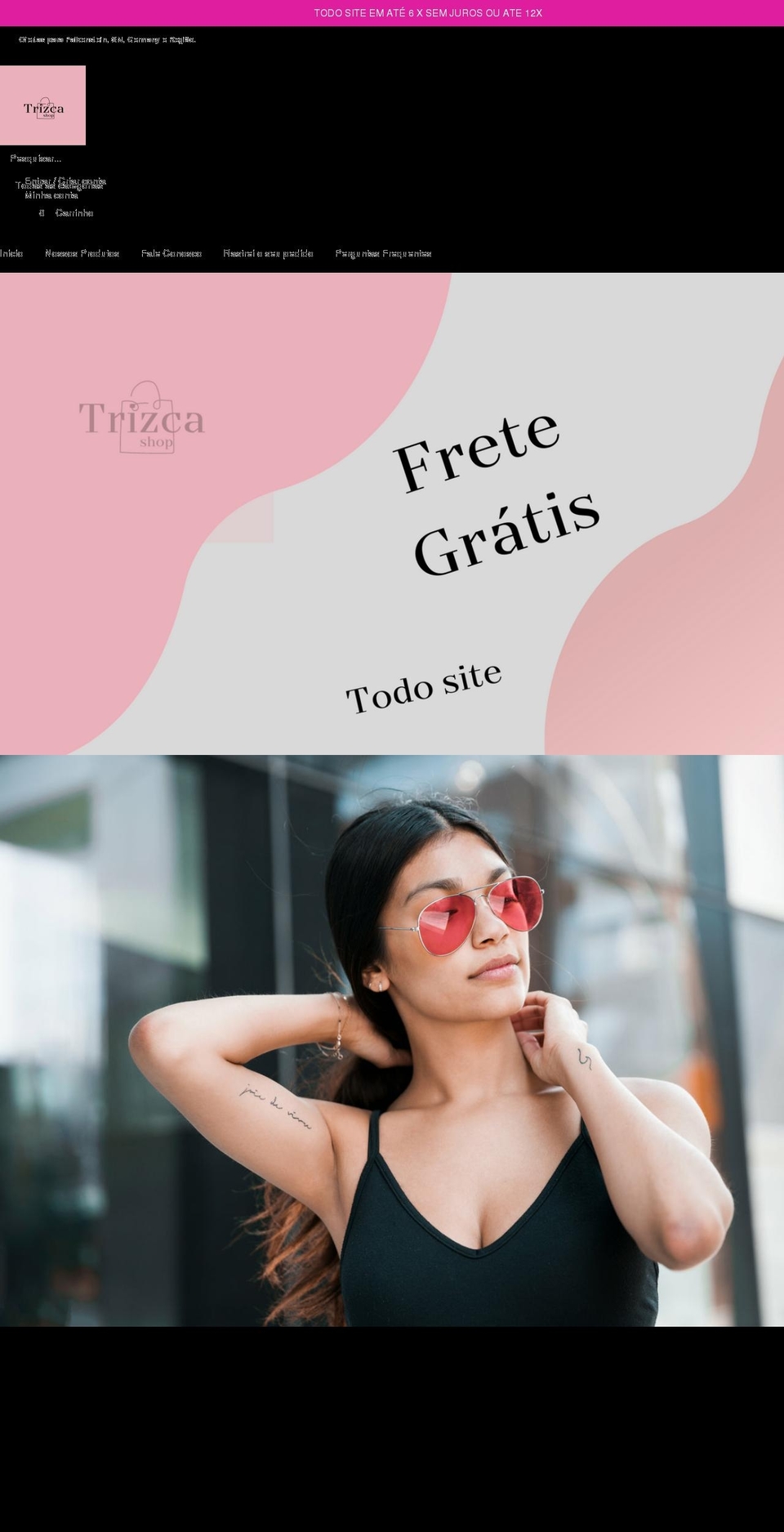 trizca.com shopify website screenshot