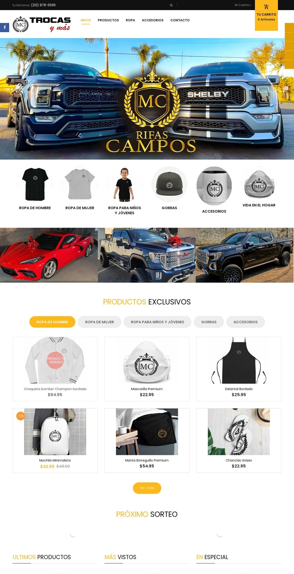 Ss-autoparts-home Shopify theme site example trocasymas.com