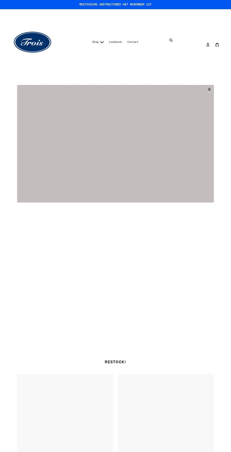 troisetoile.com shopify website screenshot