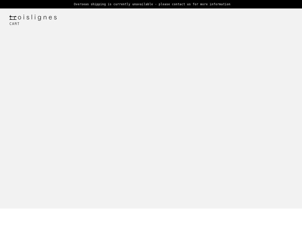 troislignes.ch shopify website screenshot