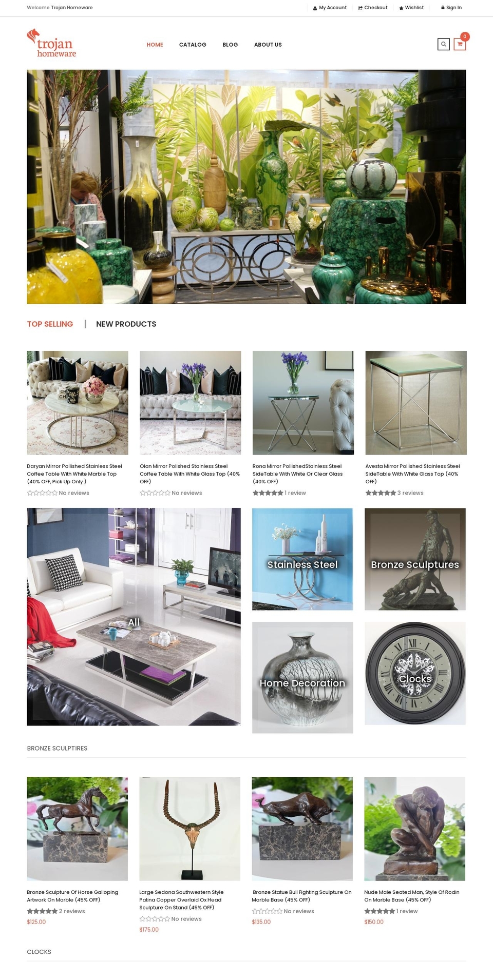 trojanhomeware.com.au shopify website screenshot