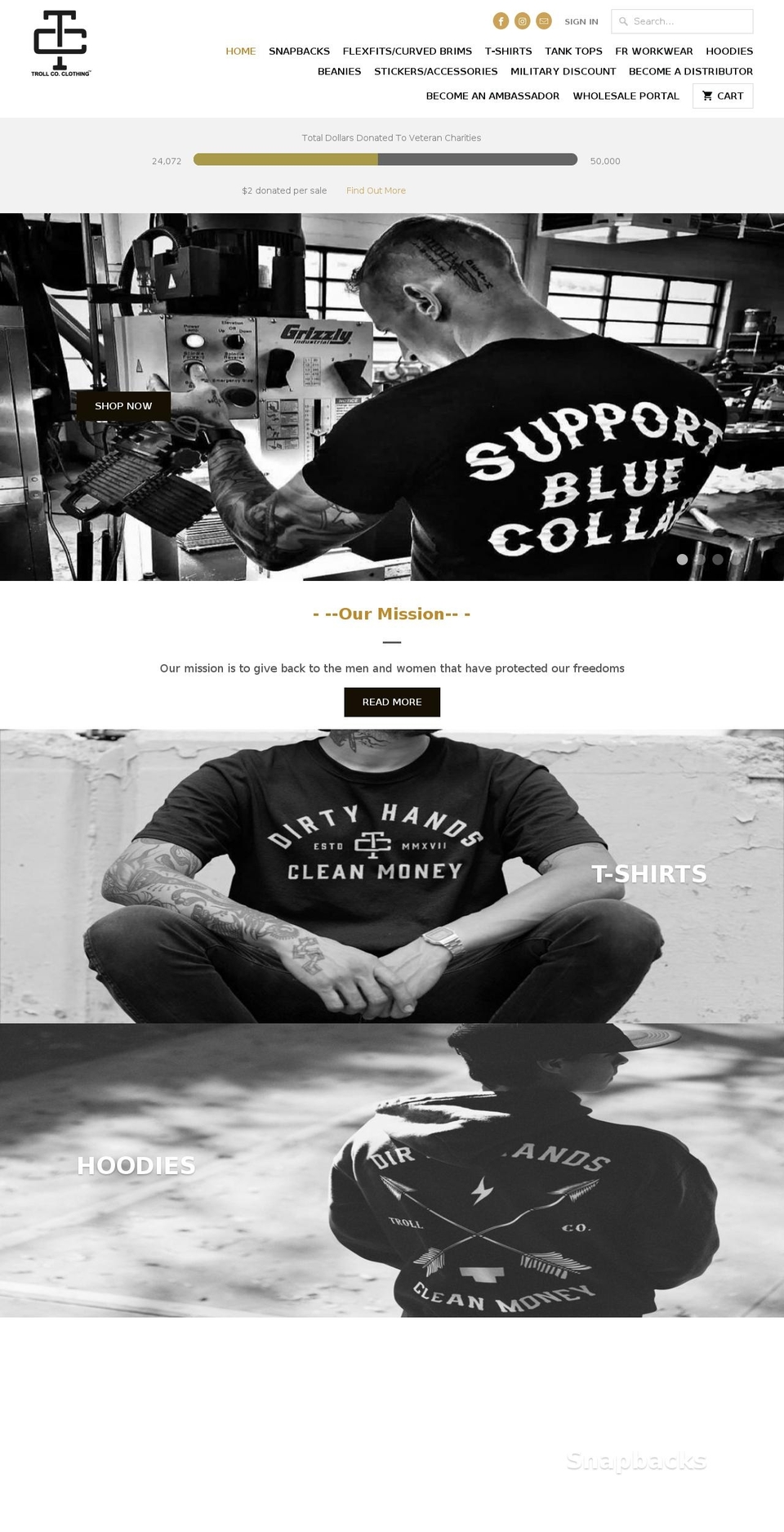 trollcoclothing-com.myshopify.com shopify website screenshot