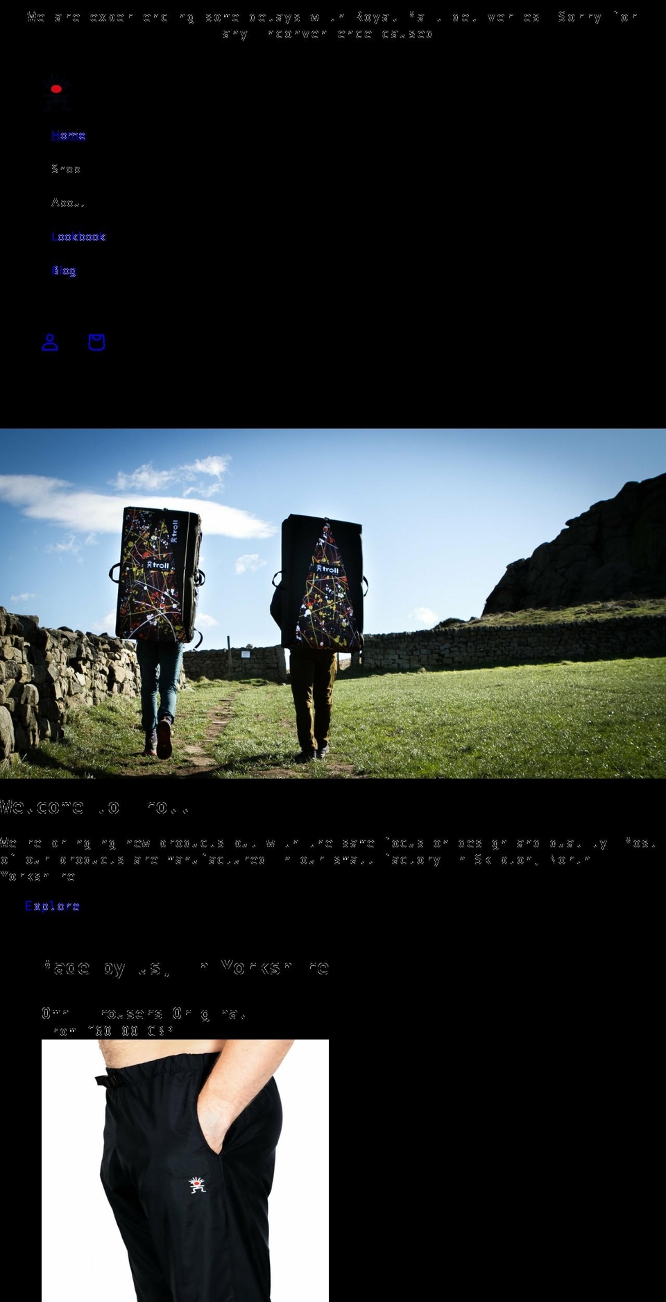 trolloutdoors.com shopify website screenshot