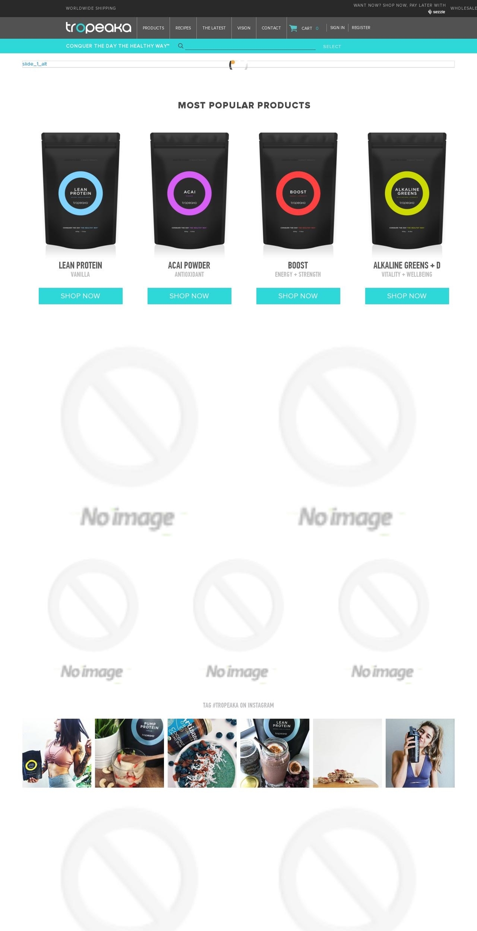 tropeka.com — Shopify storefront screenshot