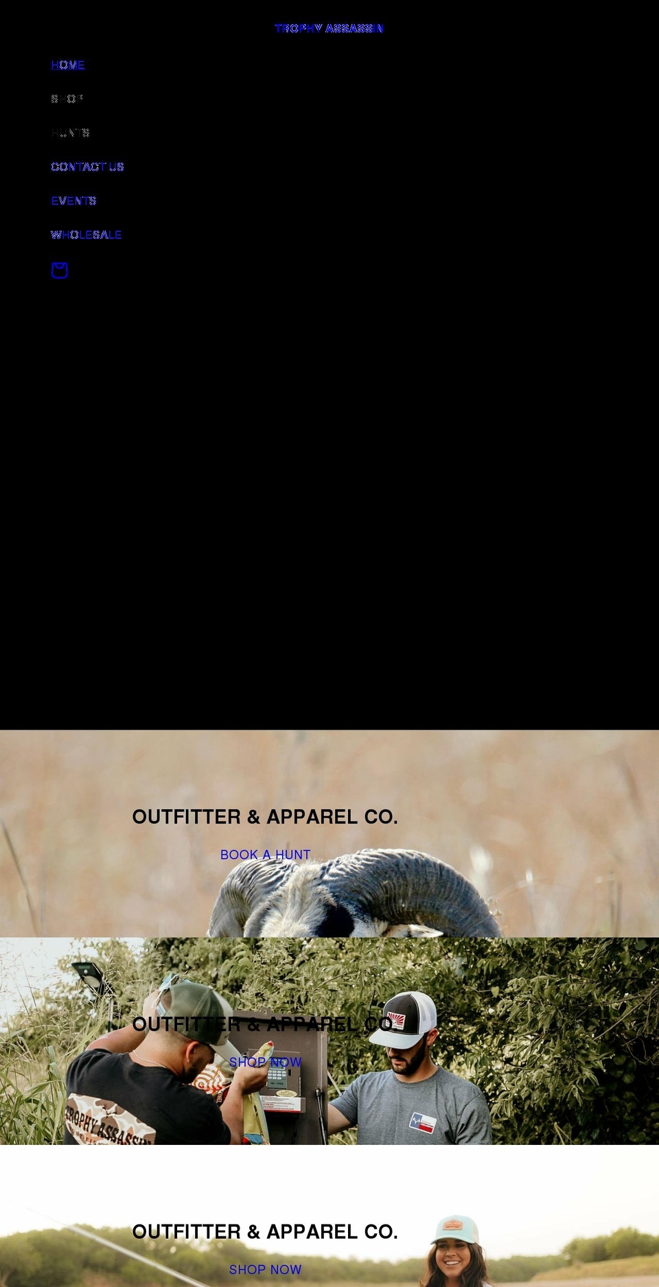 trophyassassin.com shopify website screenshot