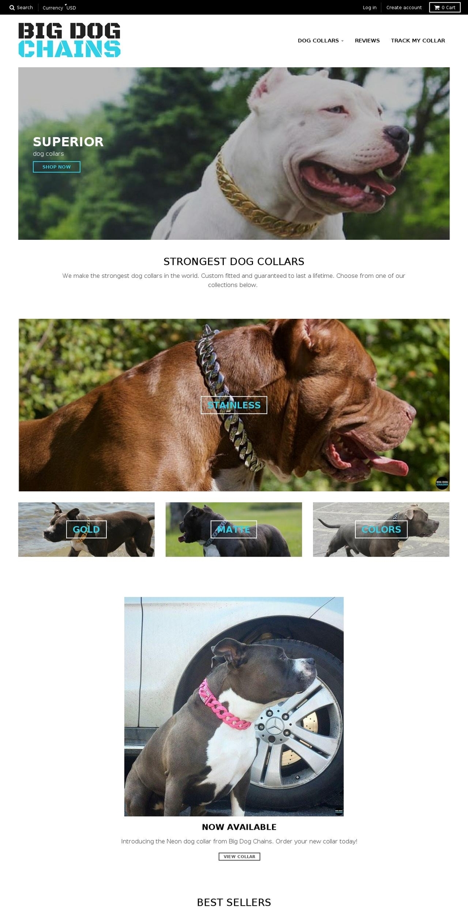 BIG DOG CHAINS - FEB 17 Shopify theme site example trophycollar.com