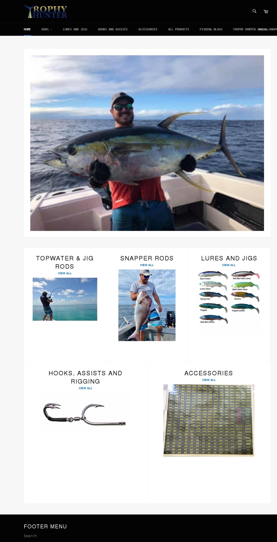 trophyhunter.com.au shopify website screenshot