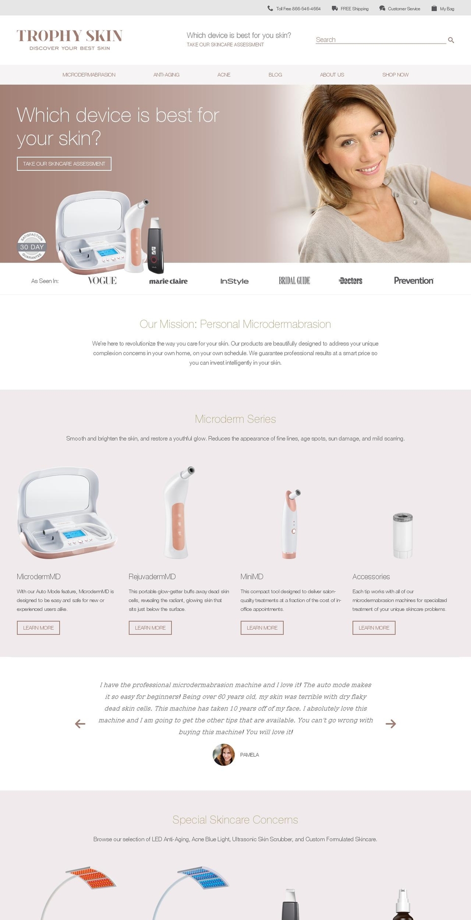 trophyskin.myshopify.com shopify website screenshot