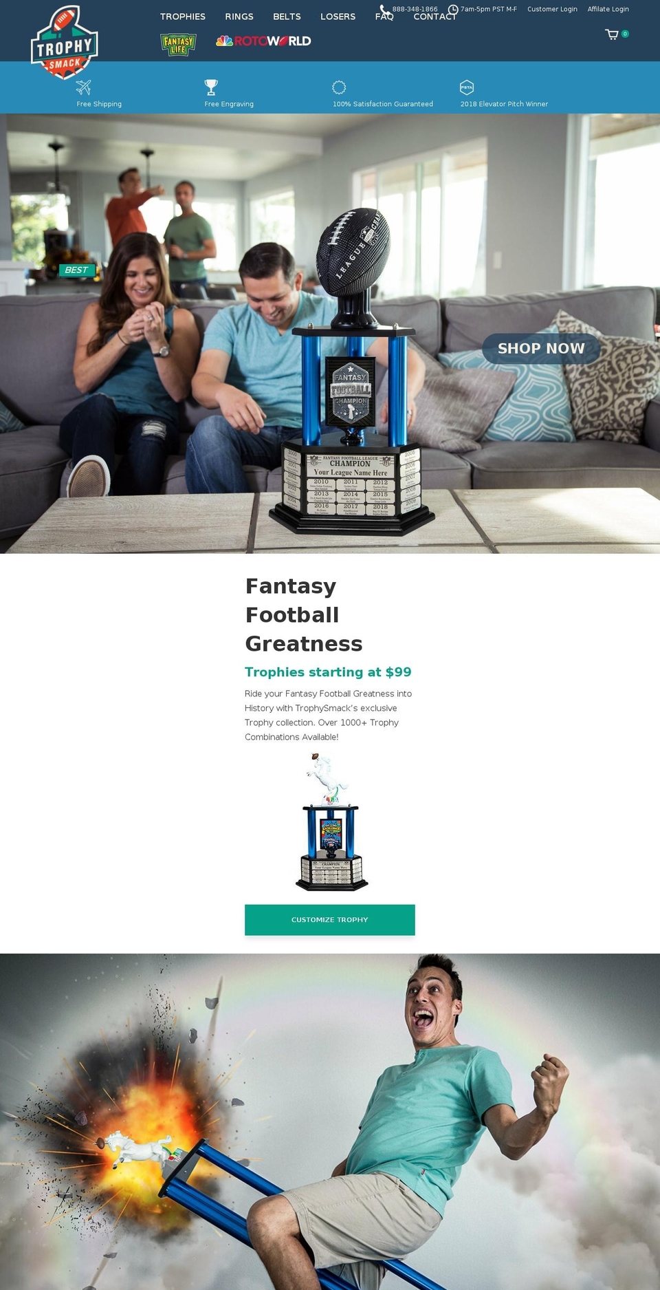 trophysmack.com — Shopify storefront screenshot