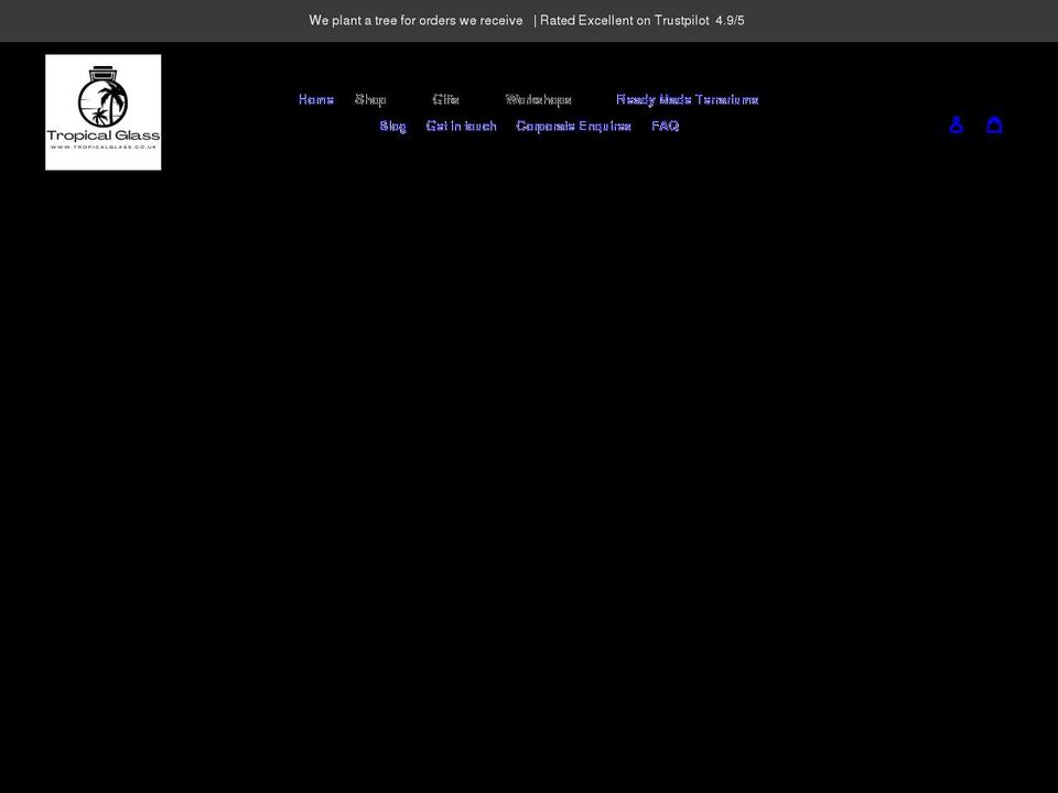 tropicalglass.co.uk shopify website screenshot
