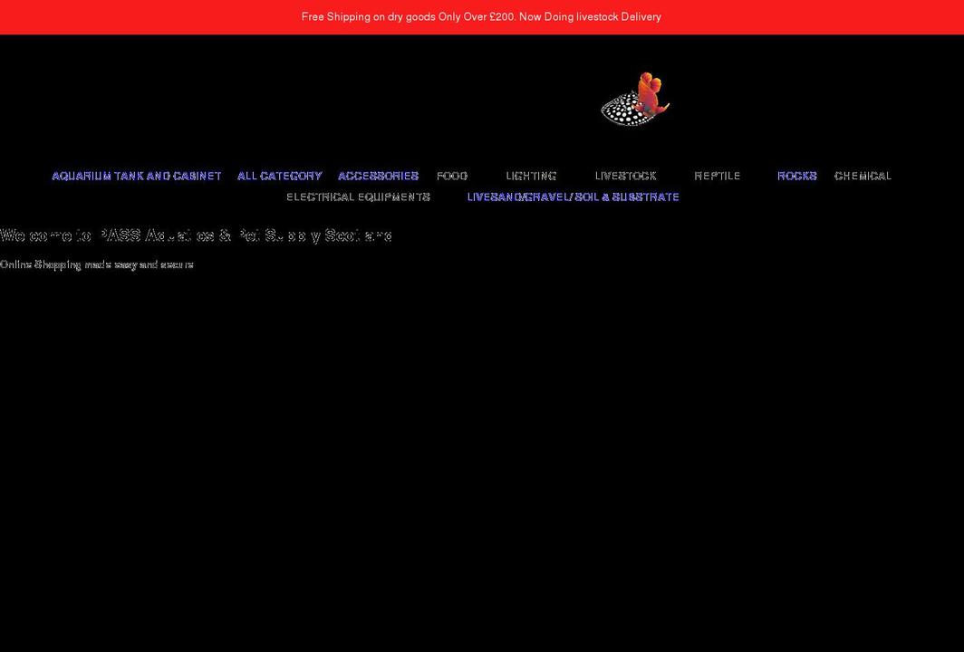 tropicalmarine.co.uk shopify website screenshot