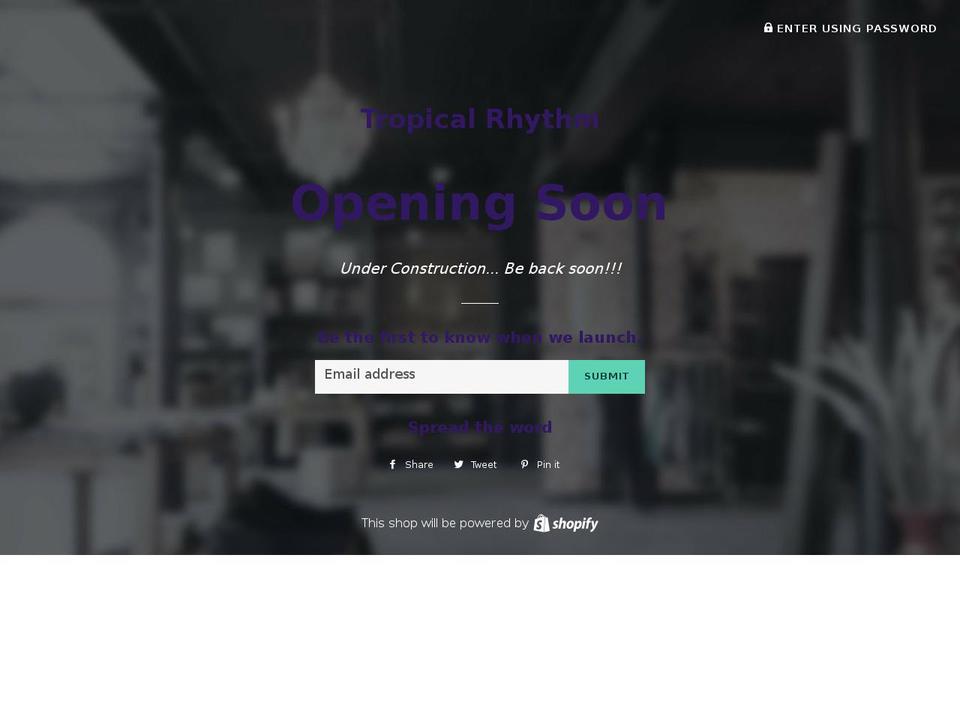 tropicalrhythmrestaurant.com — Shopify storefront screenshot