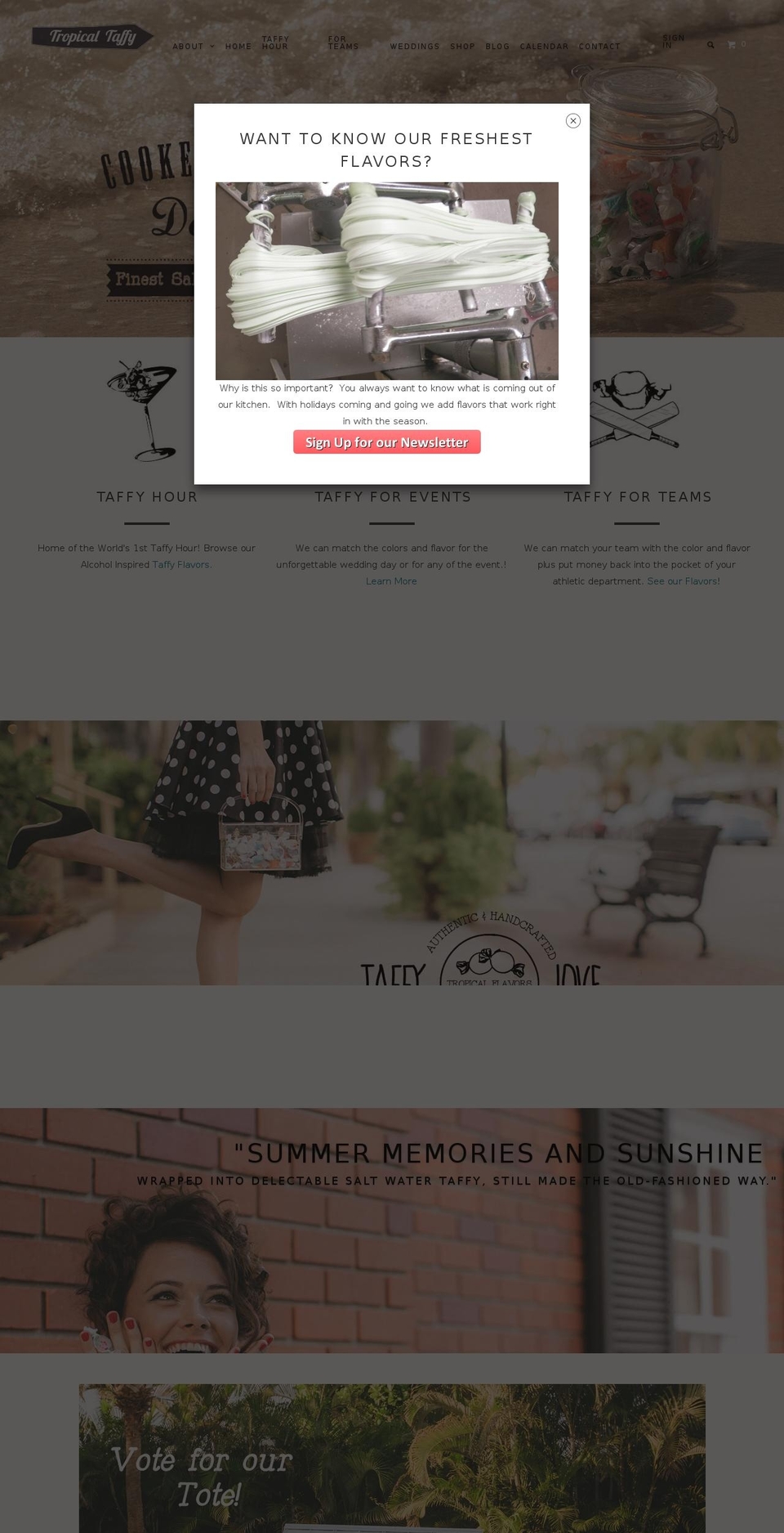 tropicaltaffynaples.com — Shopify storefront screenshot