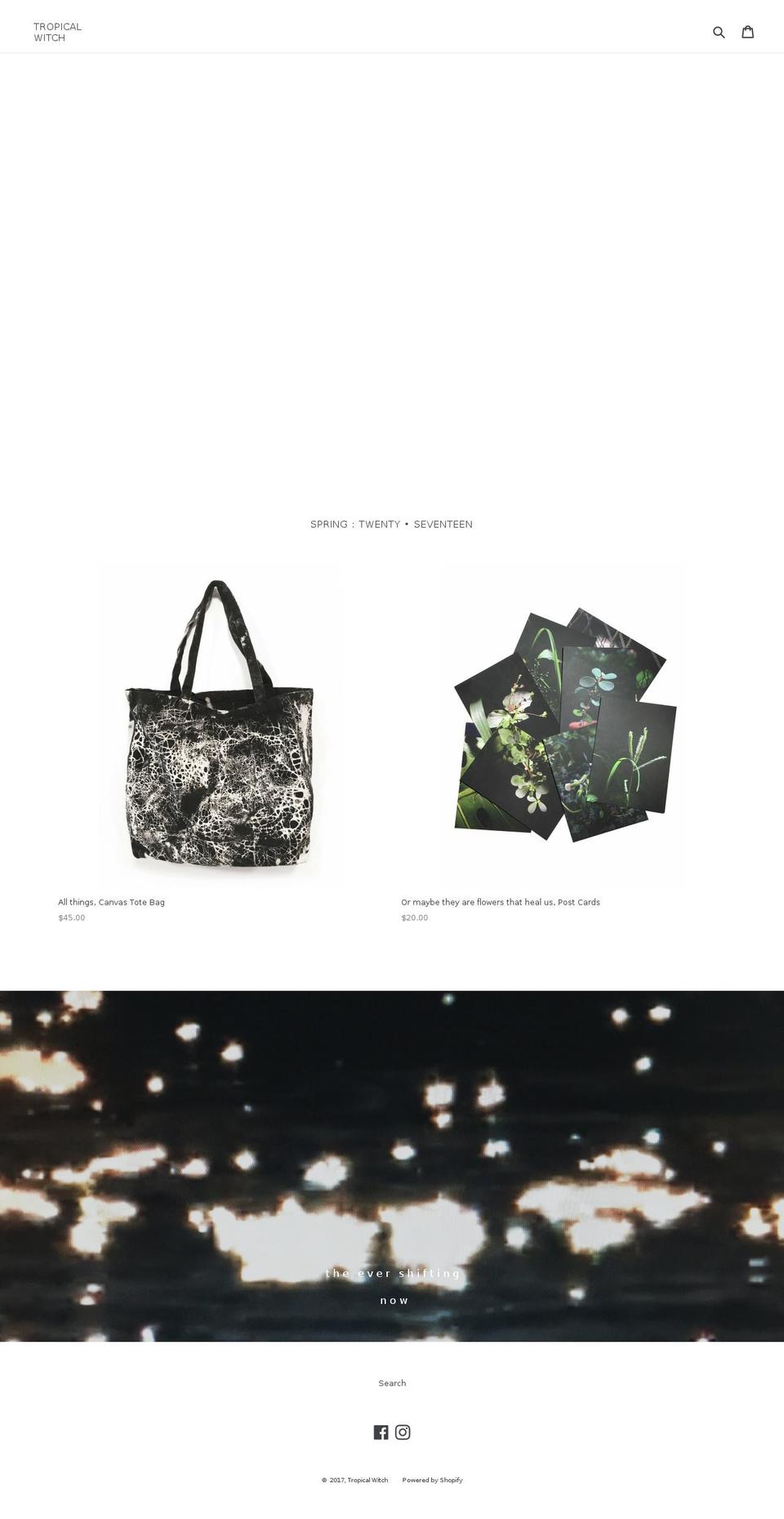 tropicalwitch.com shopify website screenshot