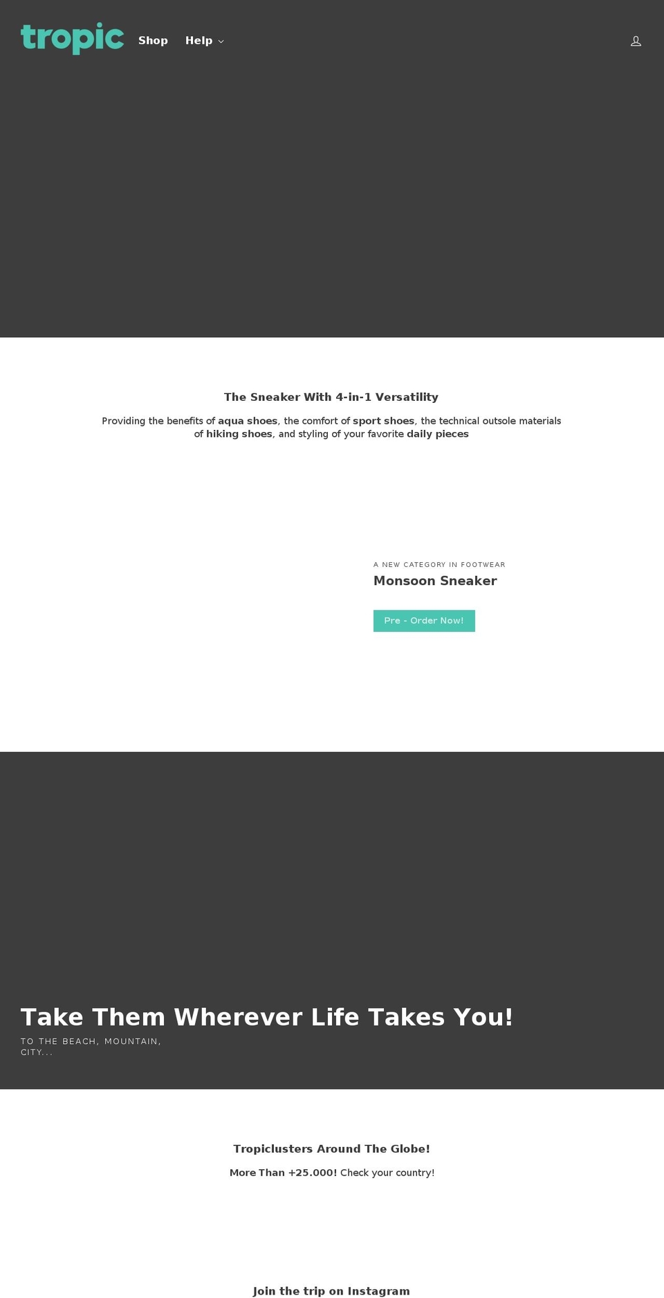 tropicfeel.com shopify website screenshot