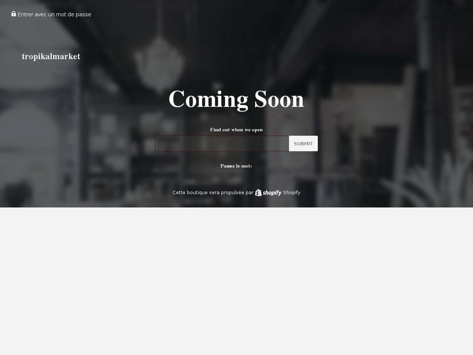 tropikalmarket.com — Shopify storefront screenshot