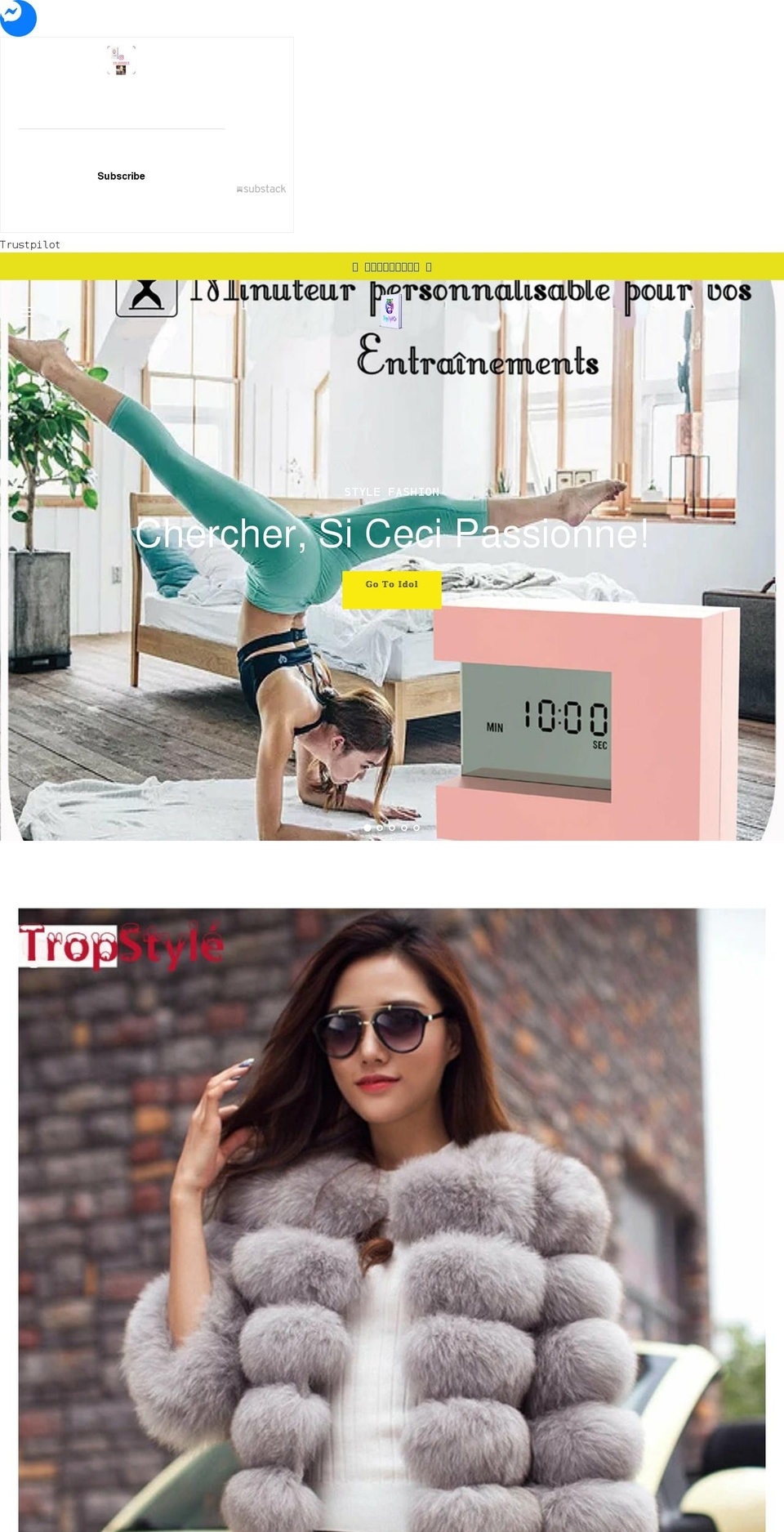 tropstylego.com shopify website screenshot