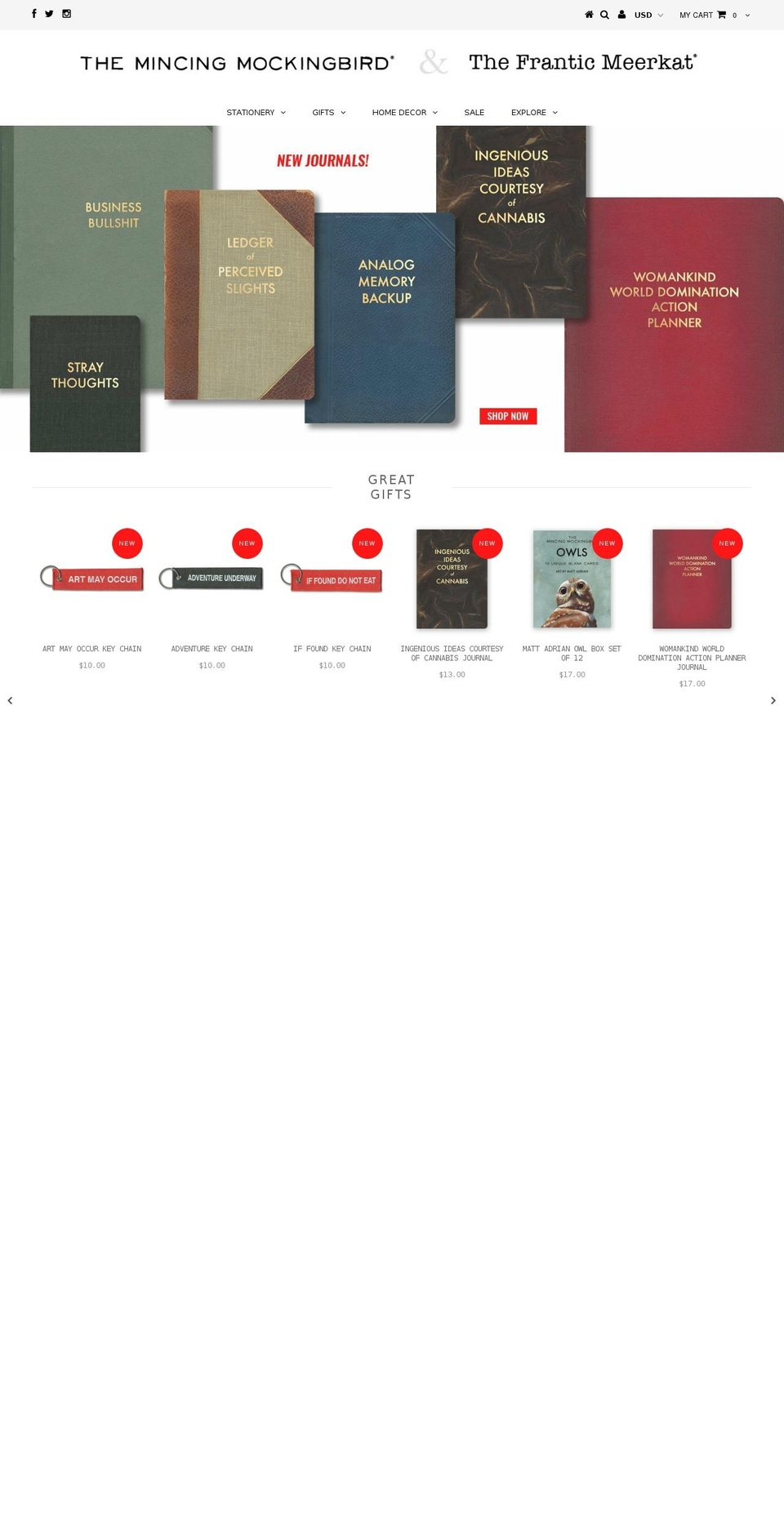 troubledbirds.com shopify website screenshot