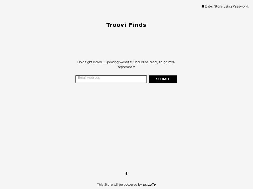 trouvaillefinds.com — Shopify storefront screenshot