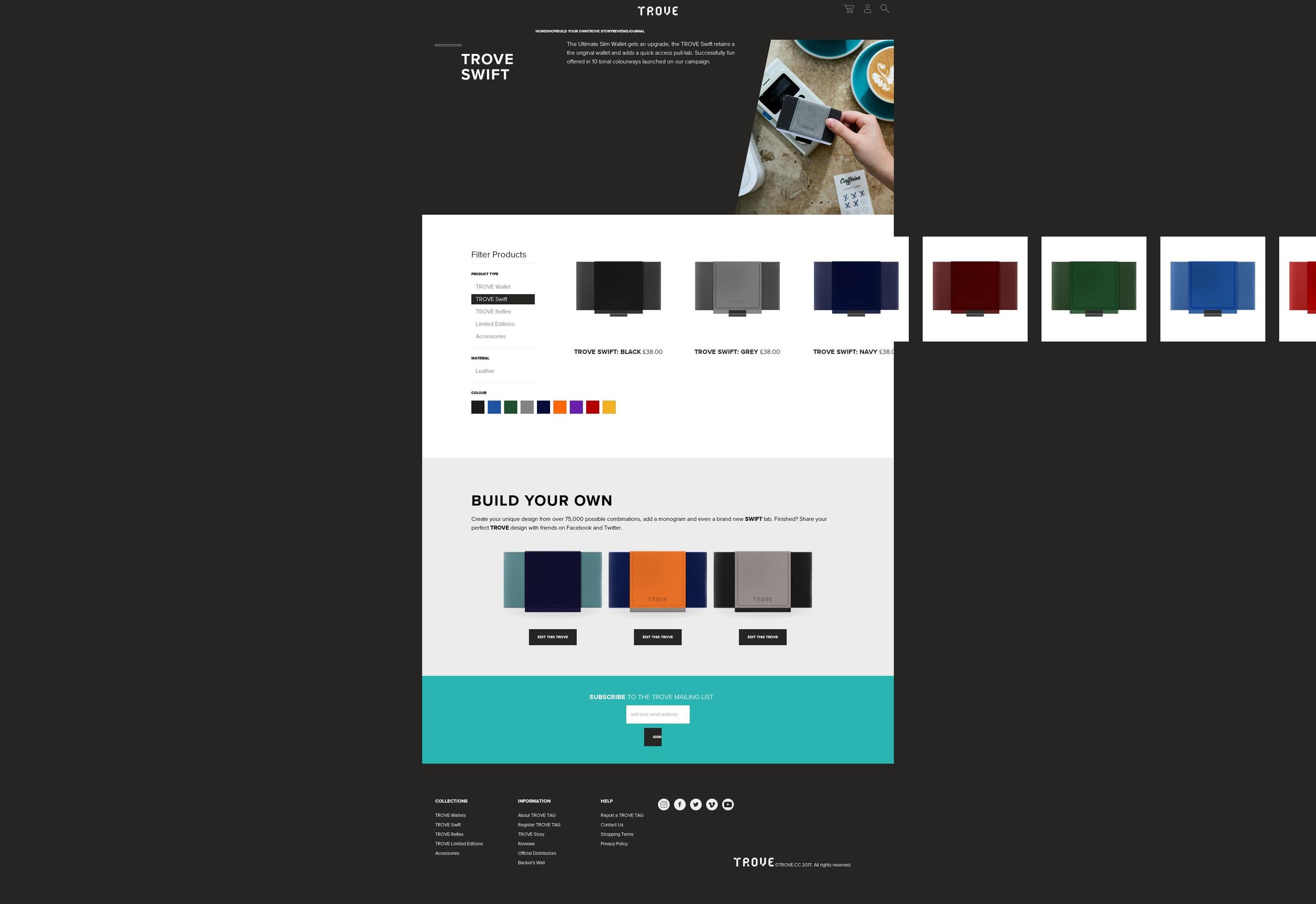 Dist_Shopify March '18 Update Shopify theme site example troveswift.com