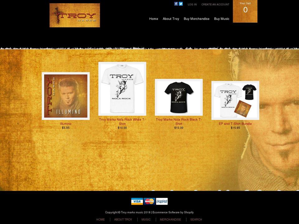 Threadify Shopify theme site example troymarksstore.com