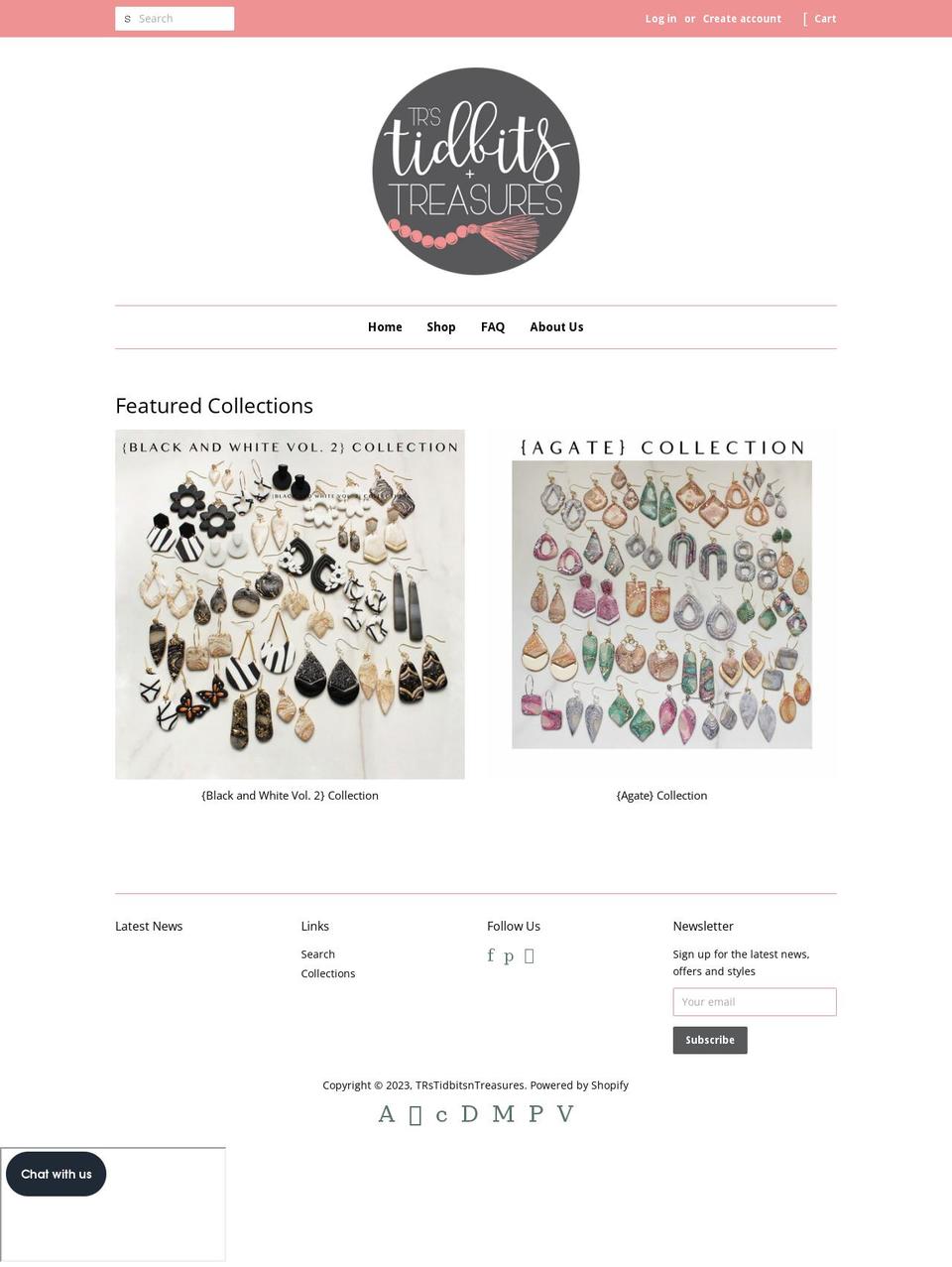 trstidbitsntreasures.com — Shopify storefront screenshot