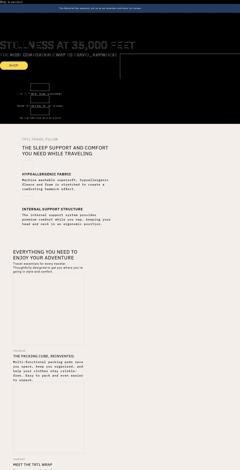 trtltravel.com shopify website screenshot