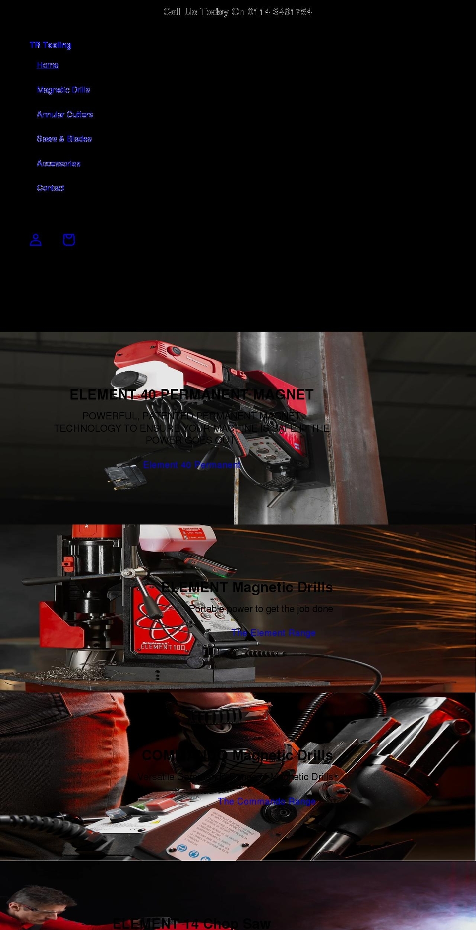trtoolingandmachinery.co.uk shopify website screenshot