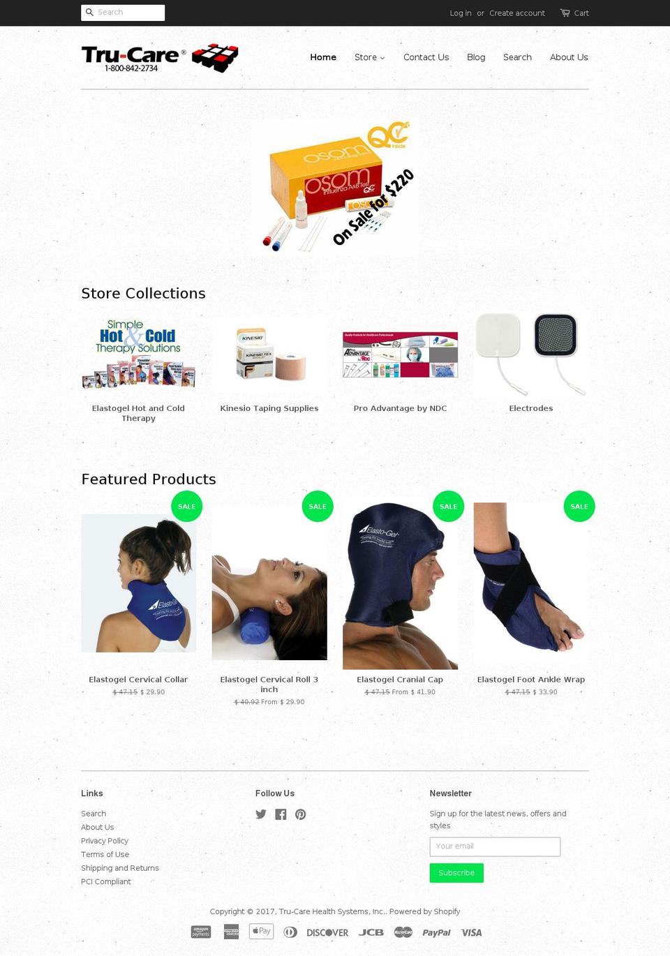 tru-care.com shopify website screenshot