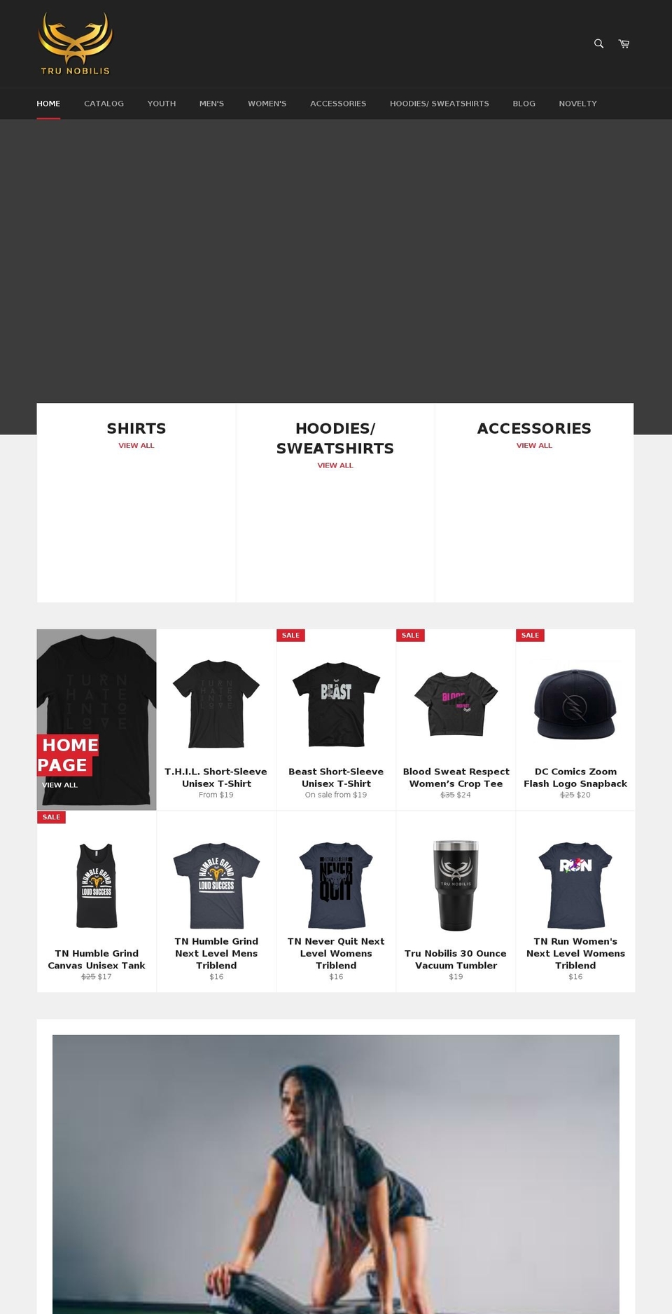 tru-nobilis.com — Shopify storefront screenshot
