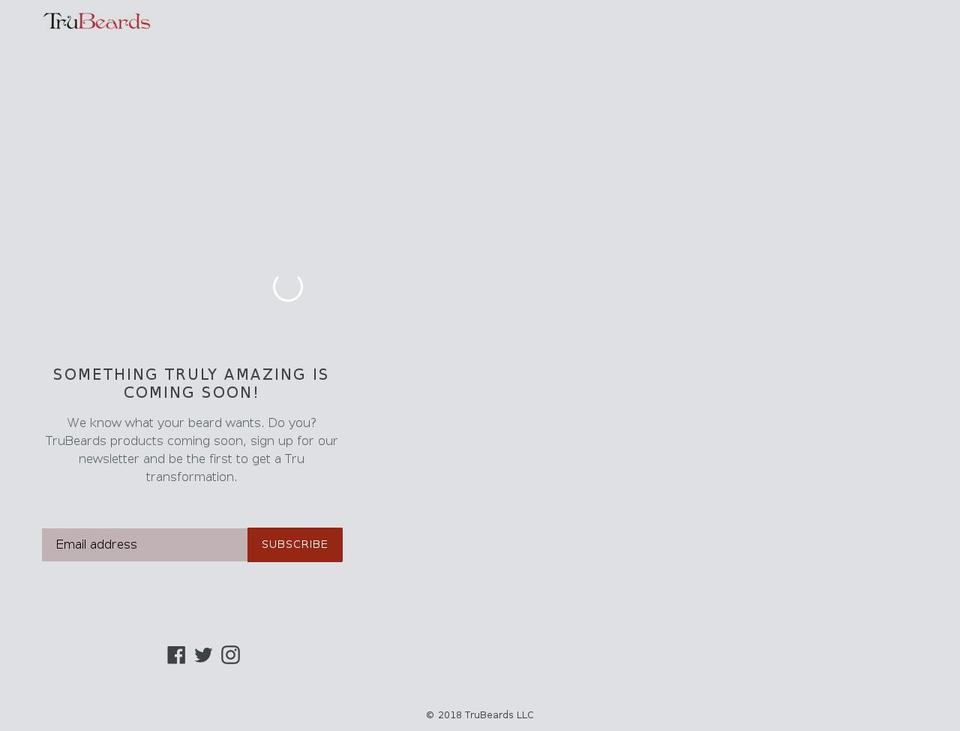 trubeards.com — Shopify storefront screenshot