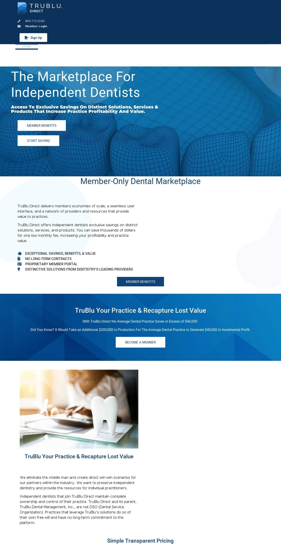 trubludirect.com — Shopify storefront screenshot