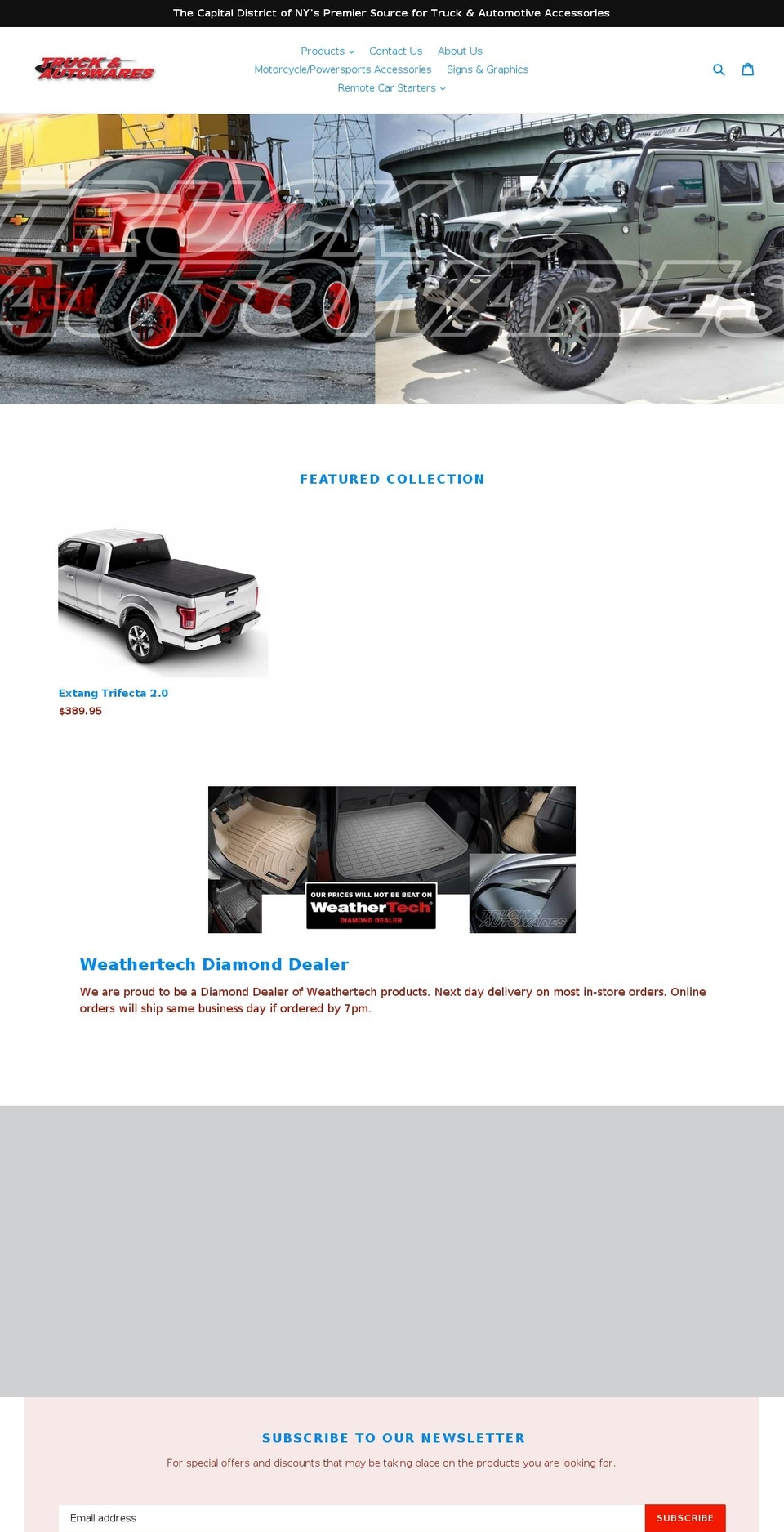 truckandautowaresonline.com — Shopify storefront screenshot