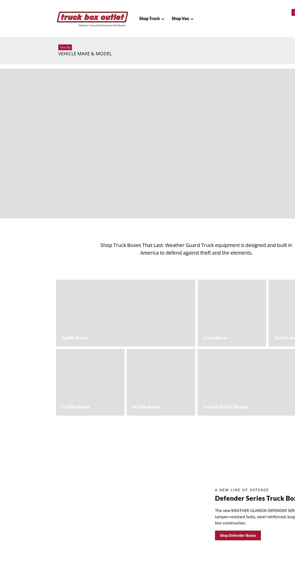 truckboxoutlet.com — Shopify storefront screenshot