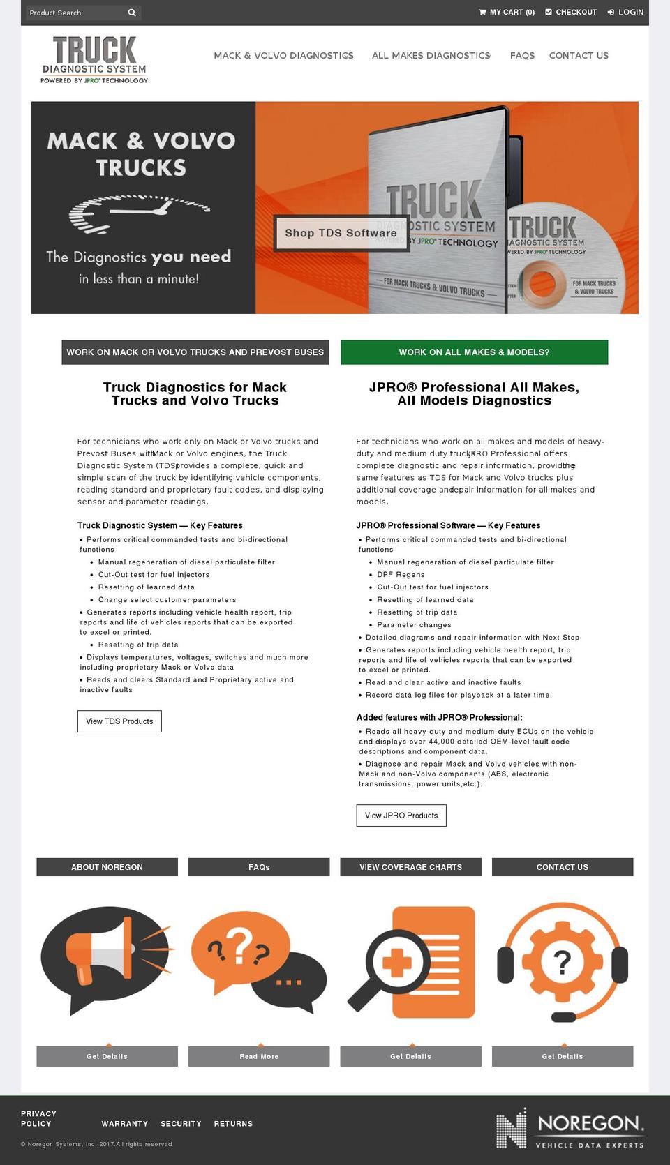 JPRO - Simplistic v.. JPS- Shopify theme site example truckdiagnosticsystem.com