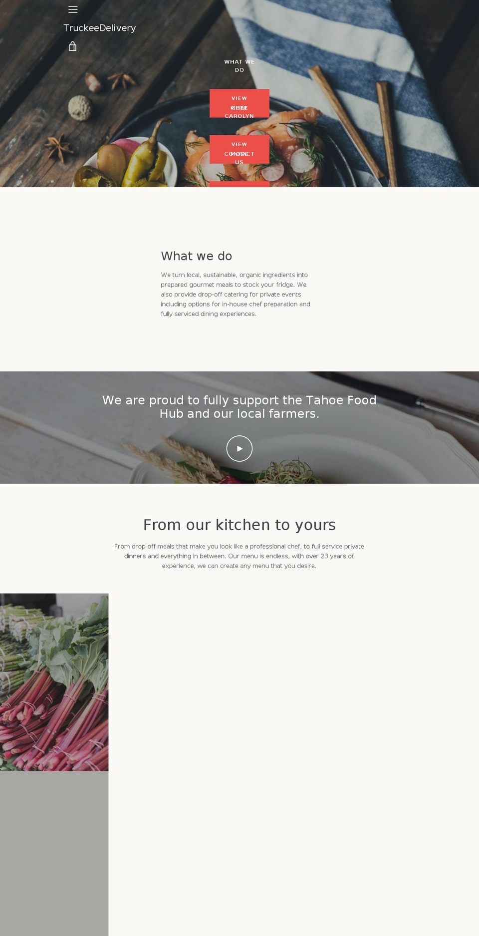 truckee.delivery shopify website screenshot