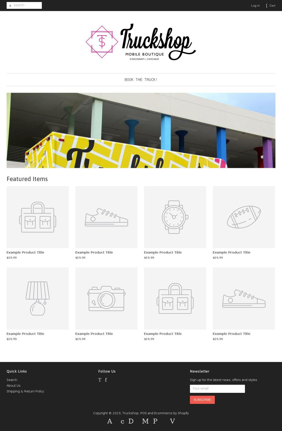 truckshop.myshopify.com shopify website screenshot