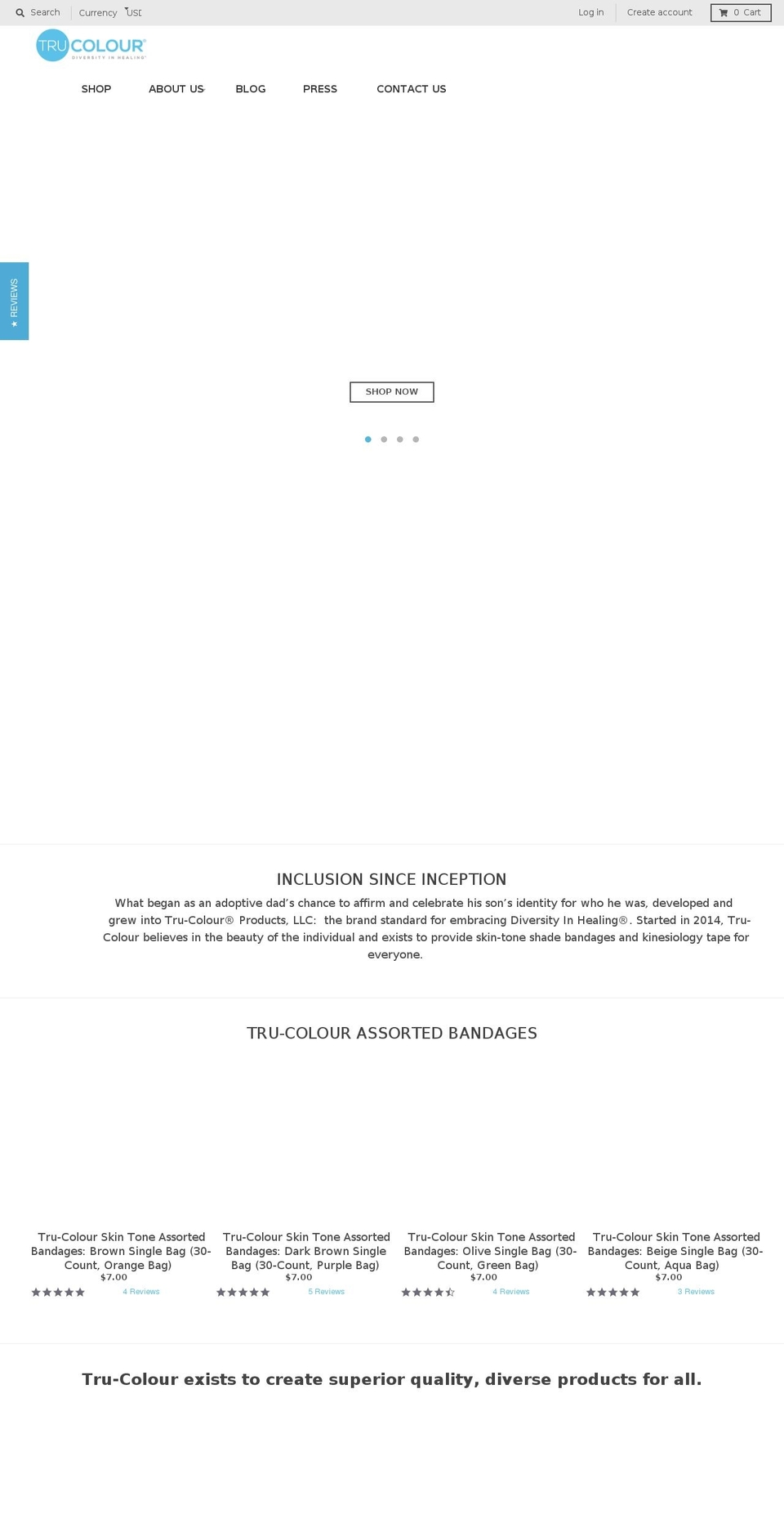 trucolour.com shopify website screenshot